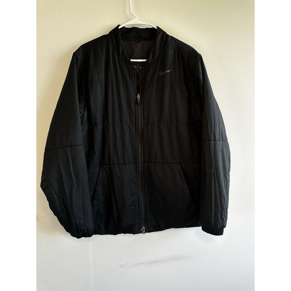 Nike Men's Golf Reversible Synthetic‎ Fill Jacket Black Winter Puffer Sz L  Flaw